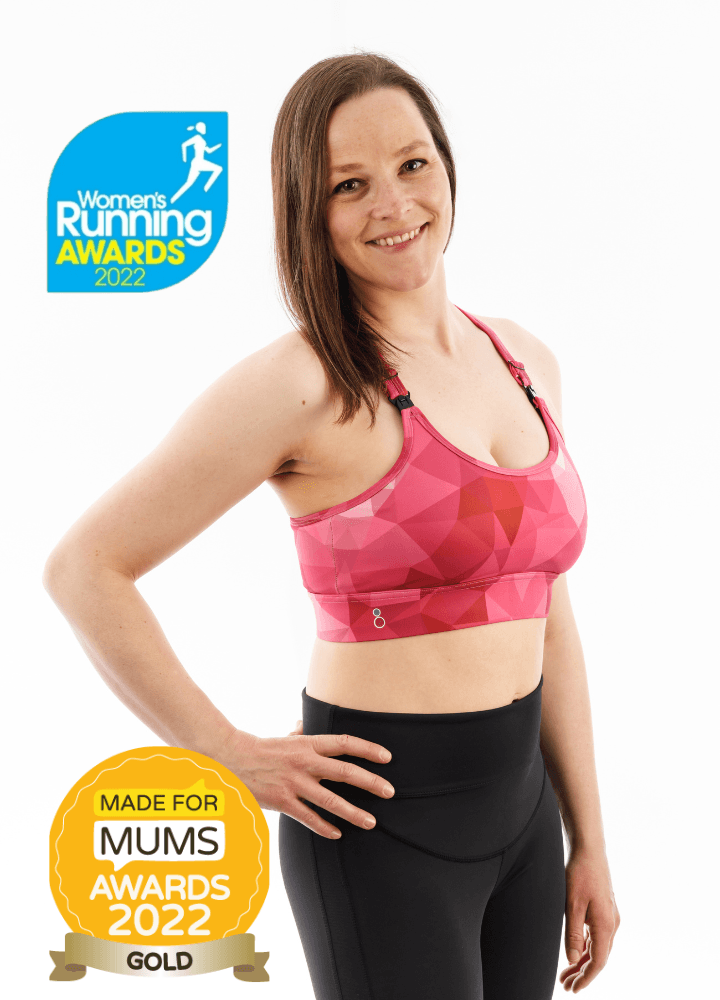 High Impact  Maternity and Feeding Sports Bra Pink