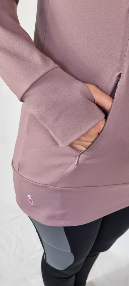 Luxe Maternity and Nursing Hoodie Dusty Lavender