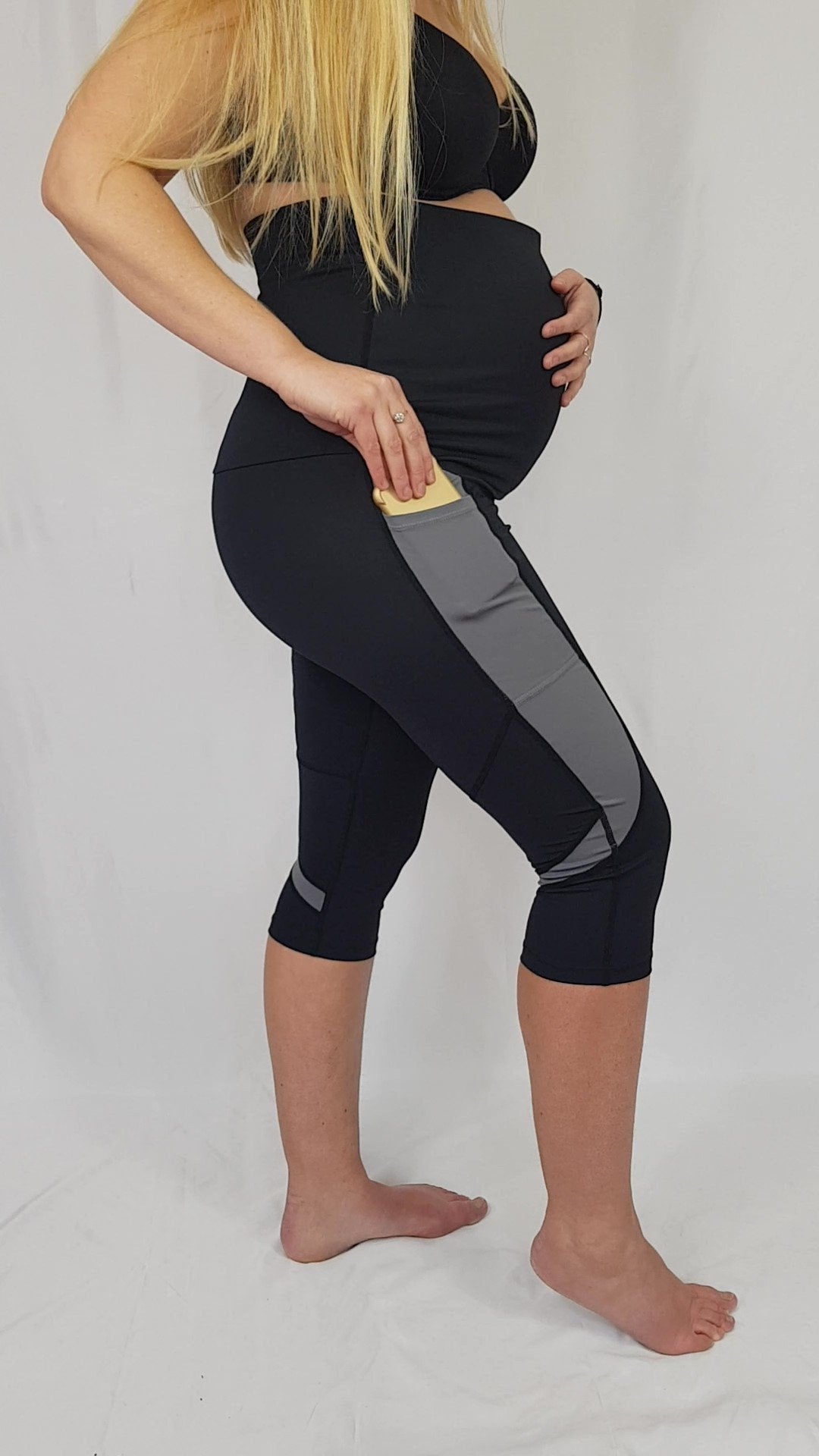 Ultimate  High Impact Maternity Workout Capri Leggings