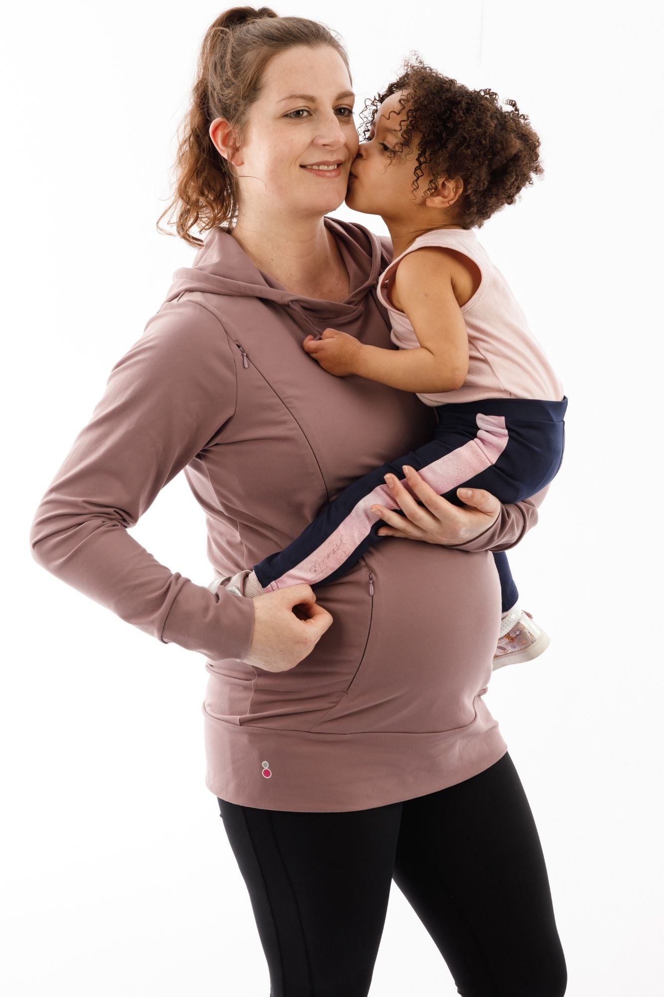 Luxe Maternity and Nursing Hoodie Dusty Lavender