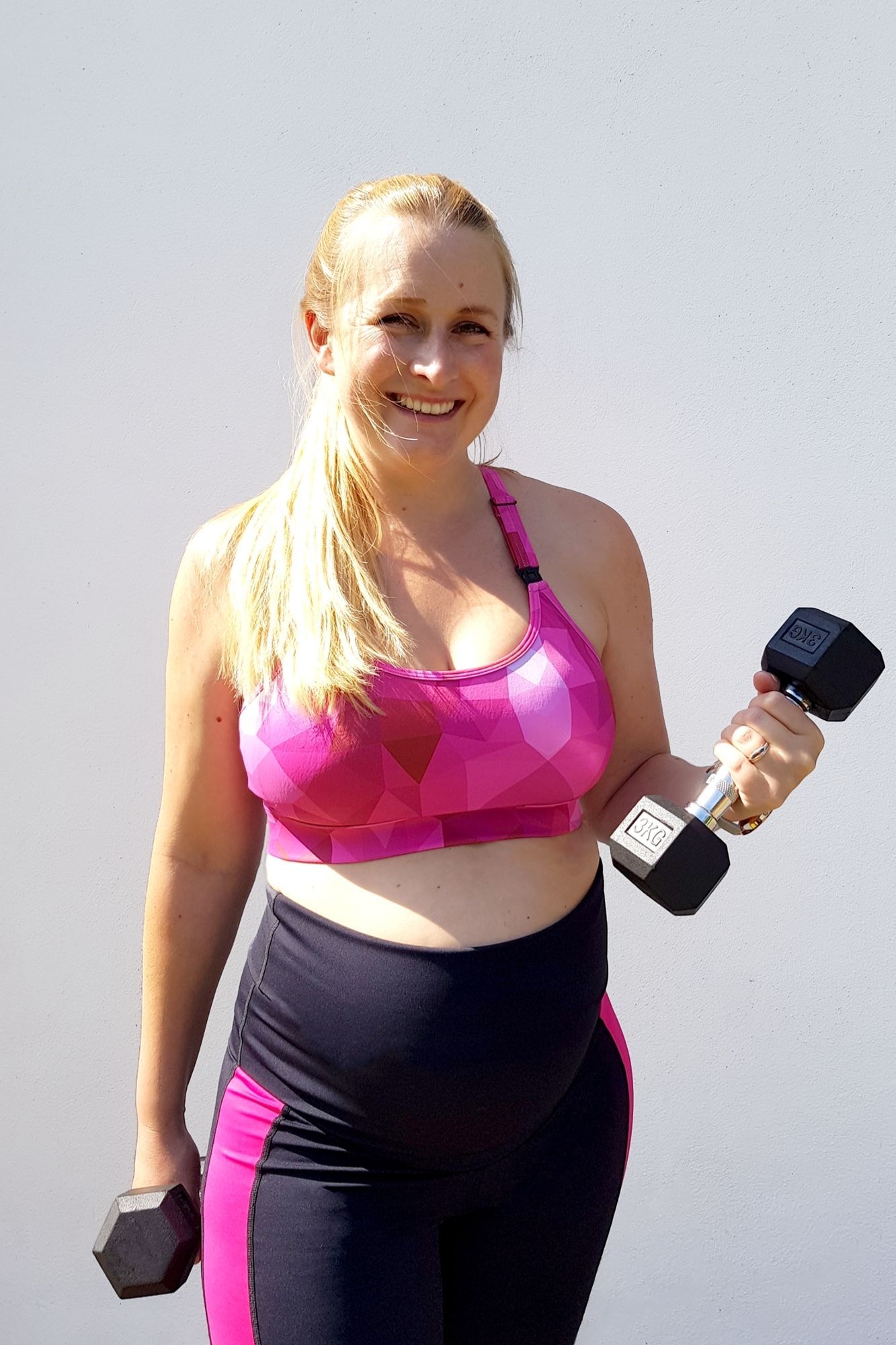 High Impact  Maternity and Feeding Sports Bra Pink