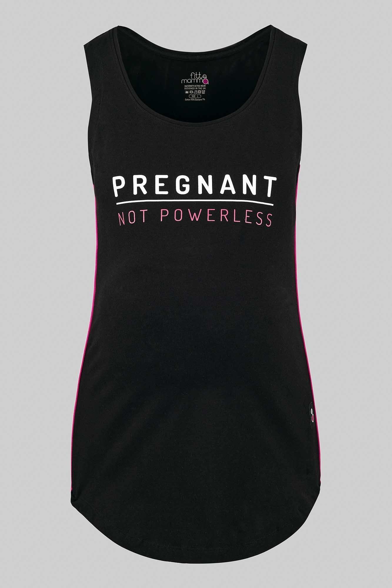 Pregnant Not Powerless Exercise Vest - FittaMamma